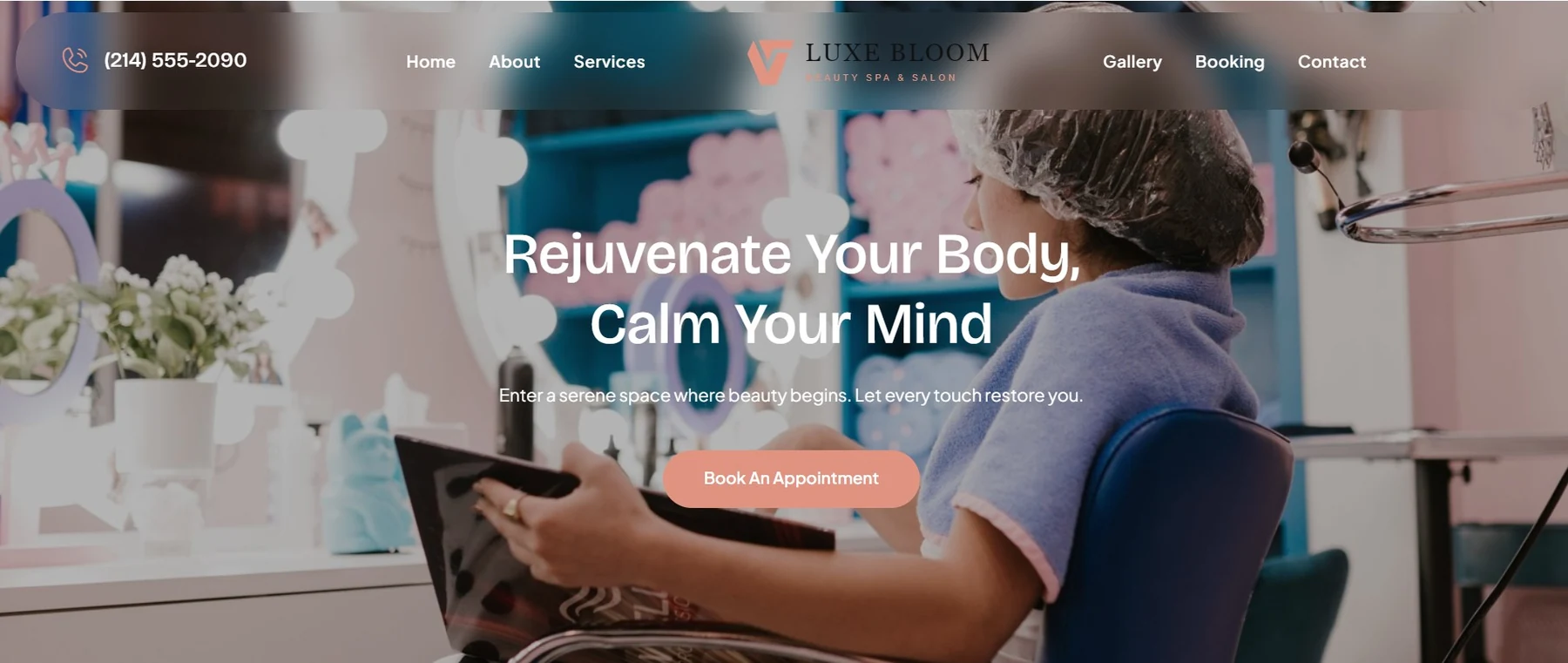 Luxe Bloom website screenshot