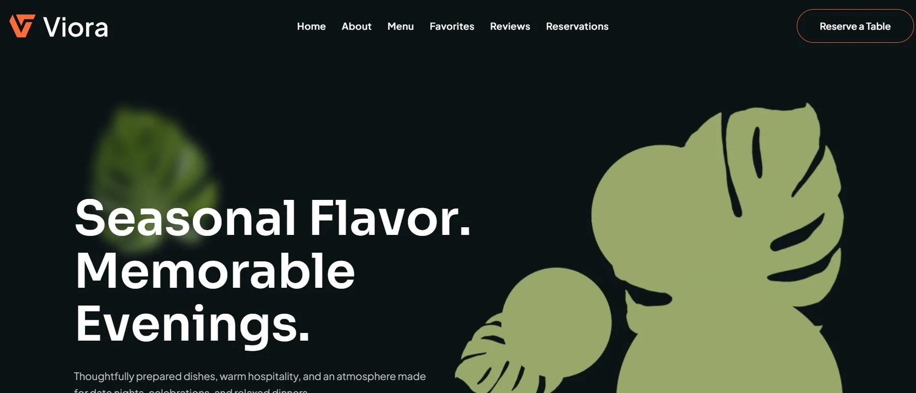 Sienna Table website screenshot